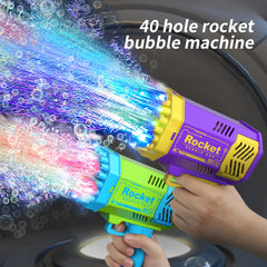 Children's 40 Holes Rocket Bubbles Launcher