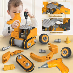 Kids Engineering Vehicle Electric Drill Tool Toy