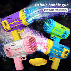 Children's 40 Holes Rocket Bubbles Launcher