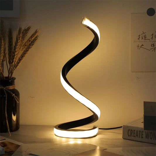 LED Modern Spiral Table Lamp