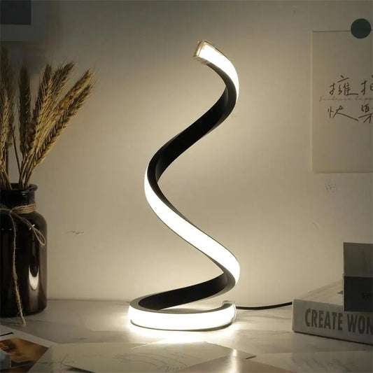 LED Modern Spiral Table Lamp